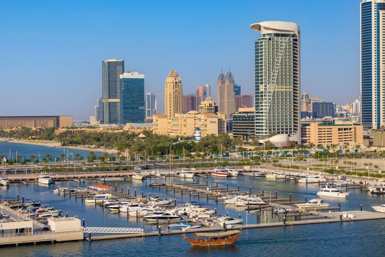 Hotel W Dubai - Mina Seyahi (Adults Only) Esterno foto Marina skyline